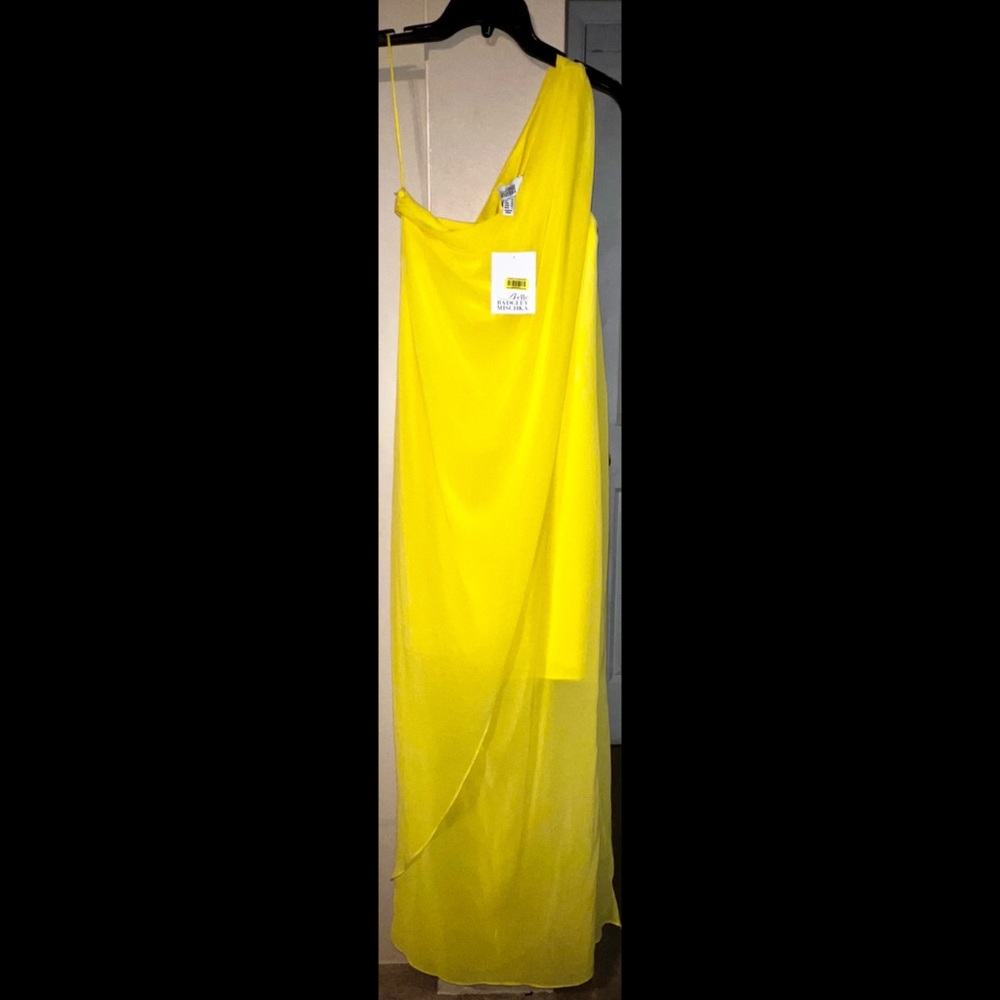 Canary Yellow Badgley Mischka Dress
